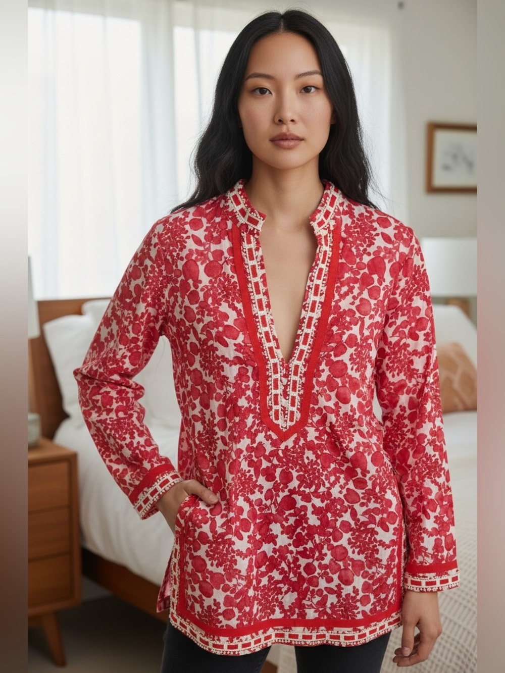 Tory Burch Red Tunic